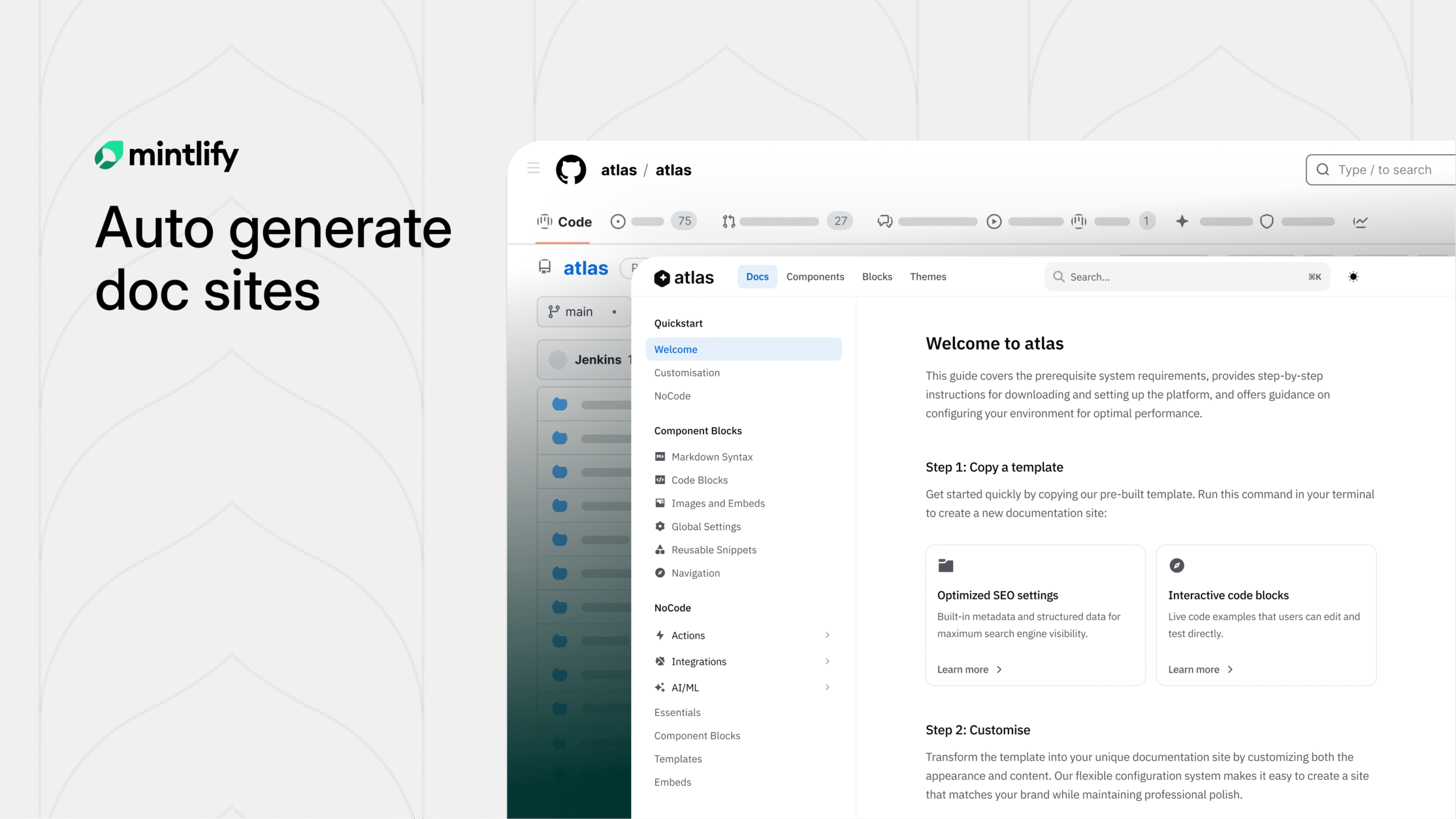 Mintlify توثيق البرمجيات بالذكاء الاصطناعي - GitHub