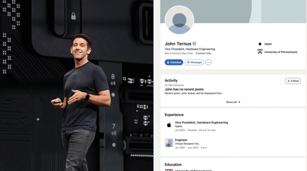 آبل تختار جون ترنوس خلفاً لتيم كوك اعتباراً من سبتمبر