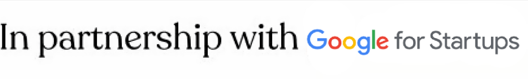 شعار الشراكة مع Google for Startups