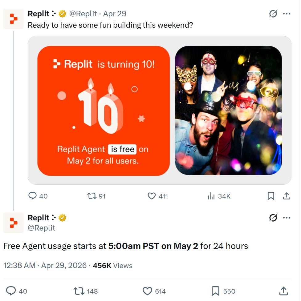 Replit Agent مجاني لمدة ٢٤ ساعة: فرصة تبني MVP سريع في الويكند