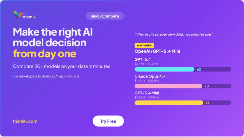 QuickCompare تطلق منصة مقارنة 50+ نموذج ذكاء اصطناعي مع Ziggy