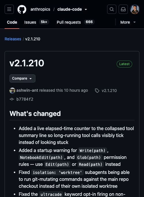 Claude Code 2.1.210 يُصلح ثغرة عزل Worktree وثلاثين خللاً