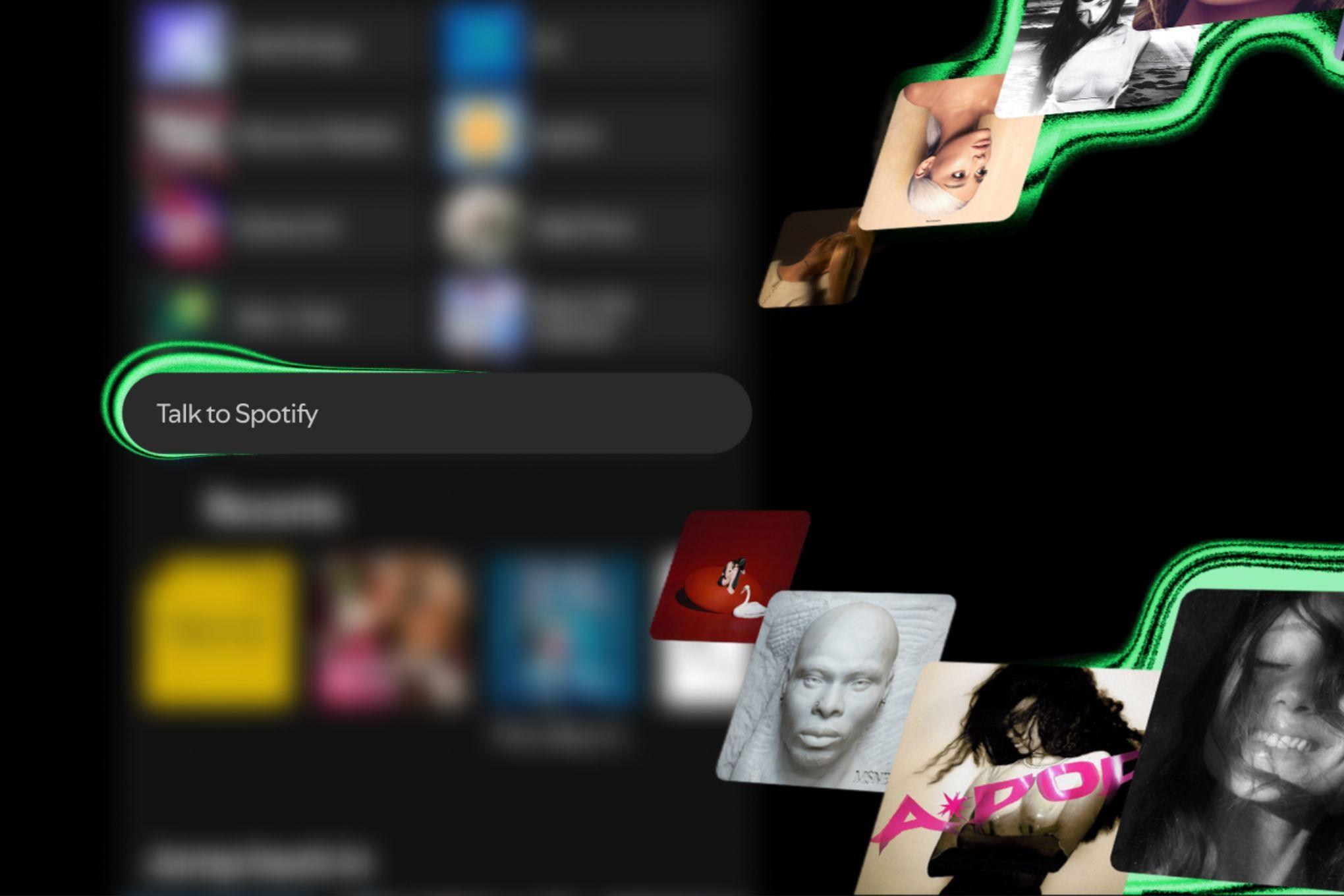 مثال على استجابة Spotify AI عند طلب تشغيل أغاني من الفنان المفضل دون تحديد الاسم