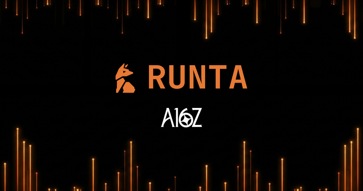 شعار Runta والإعلان عن استثمار a16z في جولة البذرة