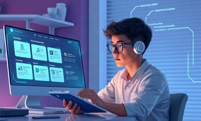 لقطة شاشة لواجهة مركز الطلاب في تطبيق Gemini تعرض أدوات المذاكرة والبطاقات