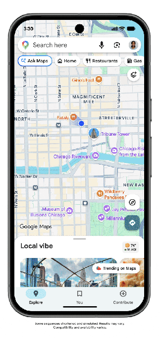 ميزة Personal Intelligence في Ask Maps تسحب بيانات من Gmail والتقويم لتقديم إجابات مخصصة