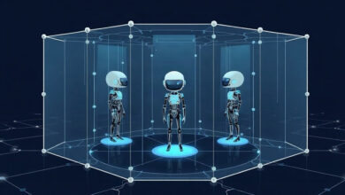 شعار شركة Nvidia بتصميم رسومي متجه على خلفية ملونة