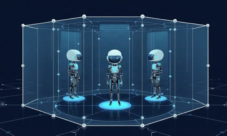 شعار شركة Nvidia بتصميم رسومي متجه على خلفية ملونة