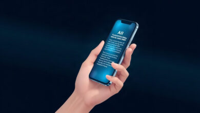 شعار Gemini من Google على خلفية ملونة يمثل مساعد الذكاء الاصطناعي