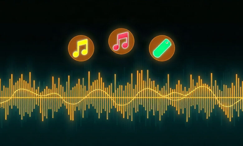 صفحة تشغيل أغنية في تطبيق YouTube Music يظهر عليها وسم استخدام الذكاء الاصطناعي