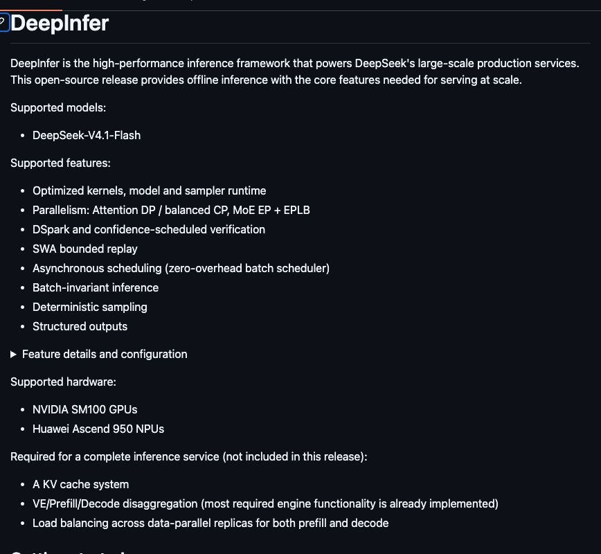 DeepSeek تفتح محرك الاستدلال DeepInfer الذي يشغّل خدماتها الإنتاجية تحت رخصة Apache